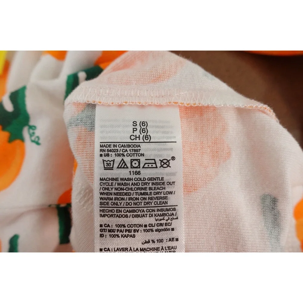Old Navy Unisex Kids Small (6) Halloween Christmas Long Sleeve Pajama Tops NWT - Picture 6 of 6